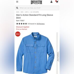 Men's Action Standard Fit Long Sleeve Shirt